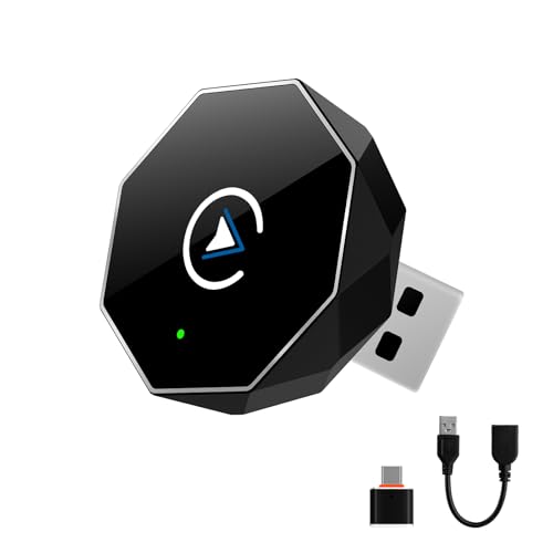 Wireless CarPlay Adapter for iPhone,Mini USB Design,2026 Upgrade with Built-in Wired for Apple CarPlay Plug and Play Fast Stable Connection Car Play for iPhone & Android (ZS01)