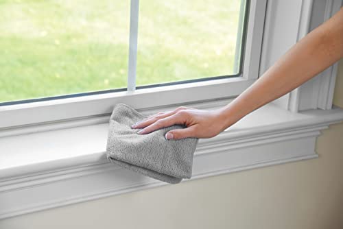 Rubbermaid All Purpose Microfiber Cleaning Cloth Towels, 50 Pack, 12"x12", Non-Scratch, Reusable/Washable for Cleaning/Wiping/Polishing for Home/Kitchen/Car - size: 50-Pack