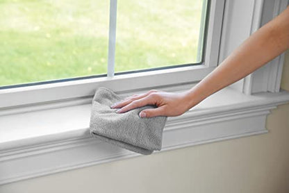 Rubbermaid All Purpose Microfiber Cleaning Cloth Towels, 50 Pack, 12"x12", Non-Scratch, Reusable/Washable for Cleaning/Wiping/Polishing for Home/Kitchen/Car - size: 50-Pack