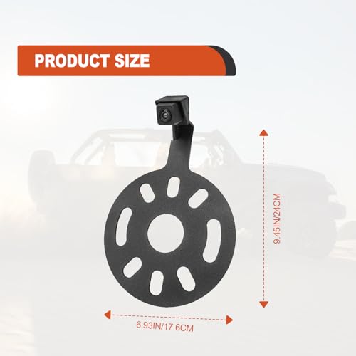 Spare Tire Backup Camera, Car Rear View Back Up Camera for Jeep Wrangler Spare Tire Mount 2007-2018, Waterproof Wide Angle Removable Camera Guidelines with OEM Monitor Adapter