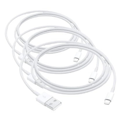 Car Apple Carplay Cable, USB A to Lightning Cable for iPhone 14, 14 pro max,13,Plus,SE 2nd/12/11/Xs/XR, iPad 4/5/ 6/7/ 8, Mini 2/3/4/5, Air 2/3 Charger Cord, Car Charging Cable (Pack of 3) - size: 3.3FT (Pack of 3)