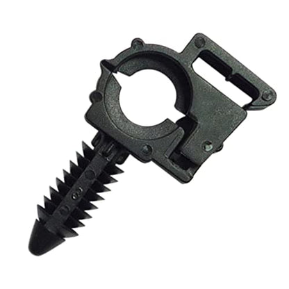 Woodzdon 50 Pcs Wire Loom Routing Clip I.D. 1/4" O.D. 3/8" for GM 12040984 Black Nylon Retainer Wiring Harness Convoluted Conduit Fit for Chevrolet for Buick for Cadillac for Pontiac for Oldsmobile