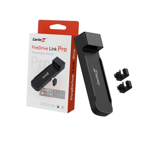 Carlinkit FireDrive Link Pro Car TV Converter, Wireless CarPlay Adapter with HDMI for Fire TV Stick Streaming, Convert Wired CarPlay to Wireless Android Auto & Apple CarPlay Dongle, Plug & Play
