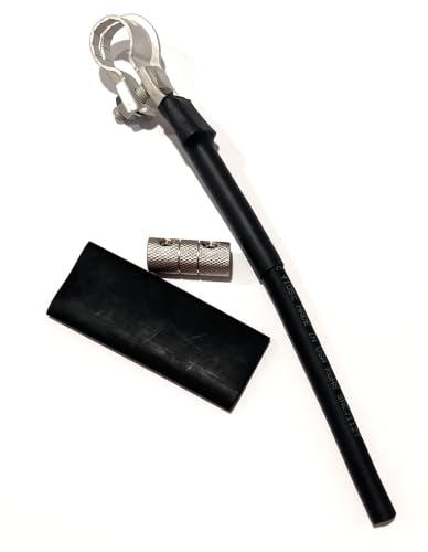 EDS 926-4014 9264014 4 AWG NEGATIVE Battery terminal Connector Kit - 16mm crimp clamp pigtail & splice kit and heat shrink. USA Made OE Replacment for Toyota Nissan Ford Hyundai Mazda etc vehicles - size: 4 AWG