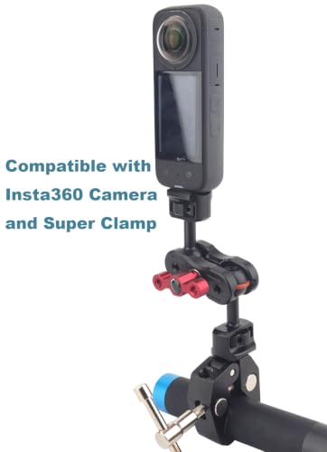 20mm Ball to 1/4"-20 Camera Screw Adapter for Bulletpoint Mounting Solutions and Camera Rigs, Compatible with SmallRig Camera Cages, Magic Arms, with ARRI Retractable Locating Pins