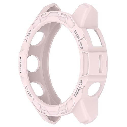Case Compatible with Garmin epix Pro (Gen 2) 47mm,TPU Screen Cover Anti-Scratch Bumper Frame Replacement Protective Case for Epix Pro 47mm (Light Pink) - color: Light pink