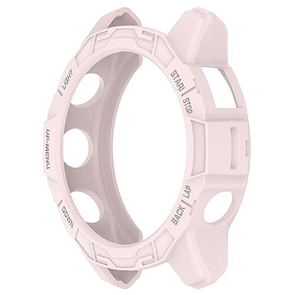 Case Compatible with Garmin epix Pro (Gen 2) 47mm,TPU Screen Cover Anti-Scratch Bumper Frame Replacement Protective Case for Epix Pro 47mm (Light Pink) - color: Light pink