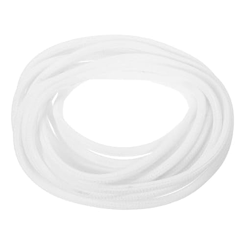 MECCANIXITY Split Sleeve Wire Loom 3/16" 25Ft White Self Wrapping Braided Sleeve UL94-V2 Fireproof PET Sleeving for Automotive, Home Cable Management - color: White, size: 3/16 Inch x 25Ft