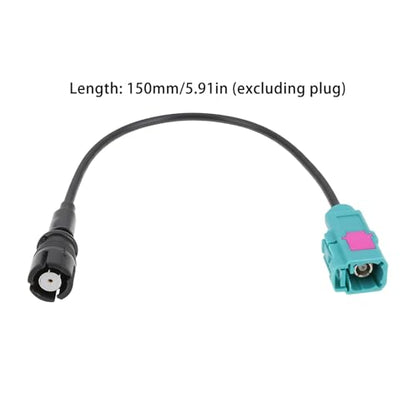 ECSiNG FAKRA Female to RAKU2 Female Car Antenna Adapter, 15 cm Stereo Radio Cable Extension, Compatible with HC97 Raku II Roof Aerial Navigation - size: RAKU2 Female