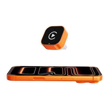 Wireless CarPlay Adapter, 2026 Upgraded Wired to Wireless for Apple CarPlay & Android Auto, 2-in-1 Mini USB, Plug-and-Play Stable Connection (Orange) - color: Orange