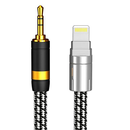 Lighting to 3.5mm Audio Cord 1.6FT, Audiophile Lighting to 1/8 Inch Aux Audio Cable Headphone Jack Adapter Male Aux Stereo Audio Cable Compatible for iPhone 14/13/12/11/XR/X/8/7 - size: 1.6ft, style: Lightning to 3.5mm