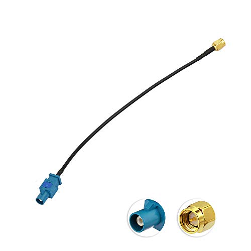 Bingfu Fakra Z Male to SMA Male Vehicle Antenna Adapter Cable 30cm 12 inch for Car Stereo Android Head Unit GPS Navigation FM AM Radio Sirius XM Satellite Radio 4G LTE TEL Telematics Bluetooth Module - color: Fakra Z Male to SMA Male 12inch