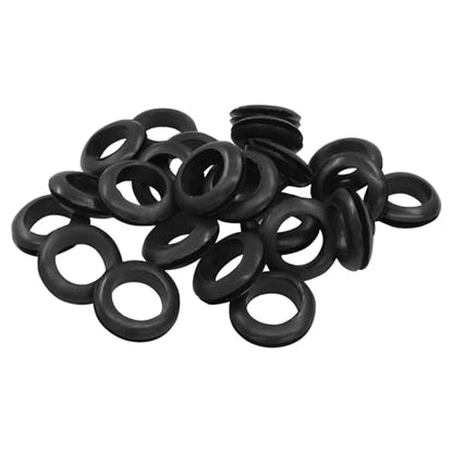 24 Pcs Rubber Grommet, 5/8" ID 3/4" Hole, Black - color: Black, size: 16mm (5/8 inch)-24pcs
