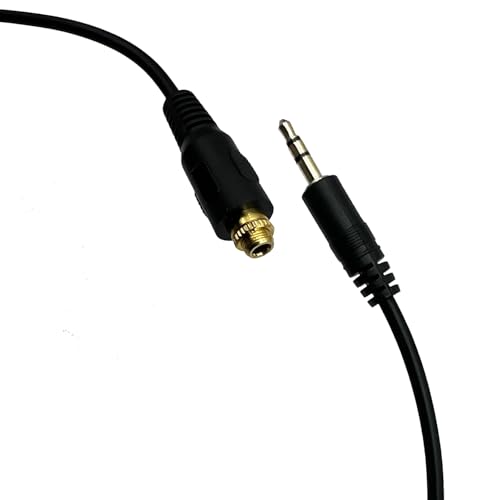 AUX 3.5mm Male to Female Locking Nut Panel Mount Cable Car Stereo Audio Adapter Converter Cord 24K Gold Plated