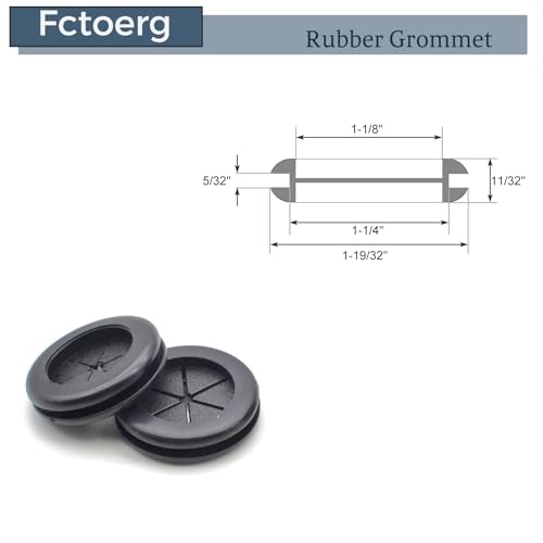 Rubber Grommets for Wiring Firewall Hole Plugs Wire Protection Grommet Electrical Appliance Tubing Plumbing for 1-1/4" Drill Hole - size: 1-1/4" Drill Hole (1-1/8" ID)