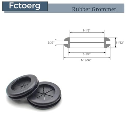 Rubber Grommets for Wiring Firewall Hole Plugs Wire Protection Grommet Electrical Appliance Tubing Plumbing for 1-1/4" Drill Hole - size: 1-1/4" Drill Hole (1-1/8" ID)