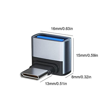 AreMe 90도 직각 USB C to USB 3.1 어댑터, 4팩