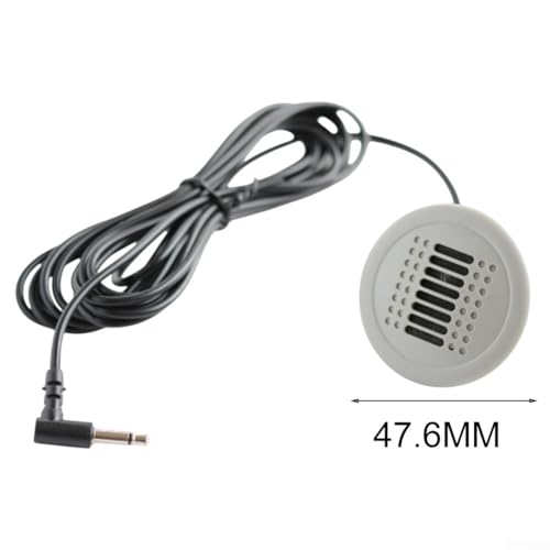 TreasureCave 3.5mm Microphone for Car Vehicle Head Unit GPS DVD Enabled Stereo Audio Radio Assembly Mic Microphone Accessories for Au-di