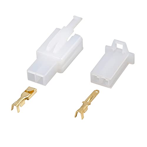 X AUTOHAUX 4 Set 2.8mm 2 Pin Car Electrical Wire