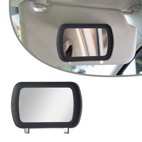 1PC Sun Visor Mirror, Car Makeup Vanity Mirror, Clip on Rear View Sun Shading Mirror, Portable Car Visor Cosmetic Mirror for Women Girls, Universal Interior Car Accessories