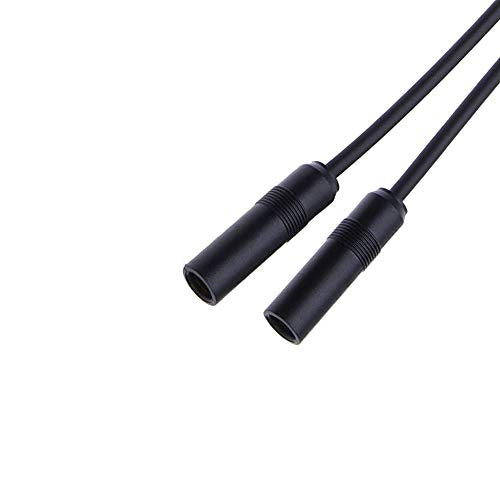 Universal DIN Female to Female car Audio Modified DVD Navigation CD Player Radio Antenna Extension Cable Conversion Cable（12 inch） - color: FM DIN female to female