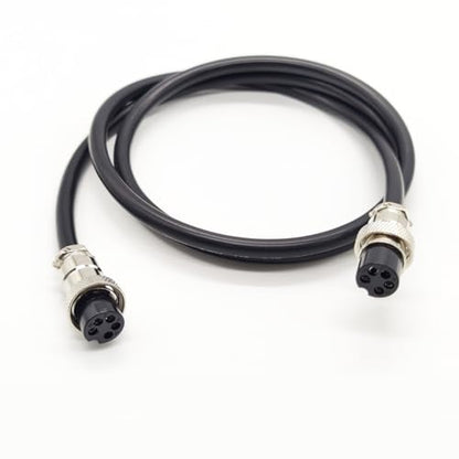 GX16 5 Pin Cable Double Female Head Aviation Cordset, GX16 5 Pin Panel Mount Circular Metal Aviation Connector Adapter Female to Female 20AWG（10Meter） - size: 32.8ft
