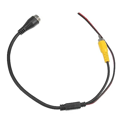 X AUTOHAUX Car Camera Adapter 4 Pin to RCA M12 Male to AV Male 1pcs