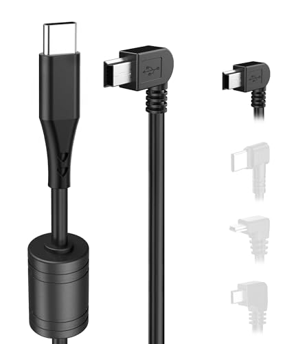Dash Cam Charger Cable,10Ft 18AWG USB C to Mini USB for Garmin Nuvi, GPS - size: Mini USB, style: 10Ft