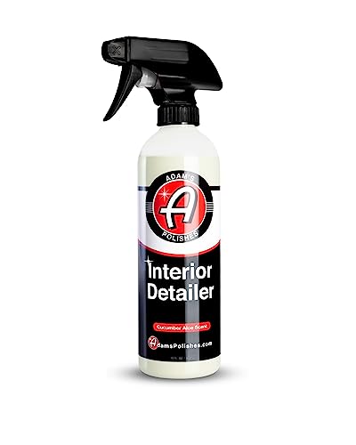 Adam's Polishes Interior Detailer 16 fl. oz (Cucumber Aloe) - Total Car Interior Cleaner, Protectant & Dressing | All Purpose Cleaner & Leather Conditioner | Vinyl, Dashboard, Screen, Seat Cleaner - size: 16 fl. oz