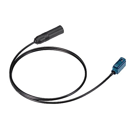 Bingfu Universal Vehicle Car Stereo FM AM Radio Antenna Adapter Cable Fakra Z Female to DIN Socket Connector Cable 1M 3.28ft for Car Stereo Audio HD Radio Head Unit CD Media Player Receiver - color: Fakra Z to DIN Socket 3.28ft