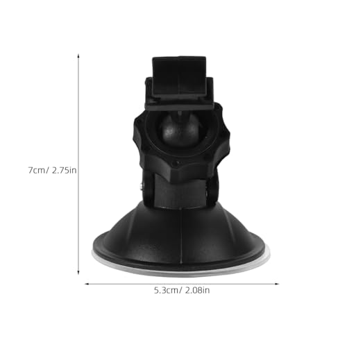 ULTECHNOVO Car Suction Mount Bracket L Shaped Dash Cam Mount for Dashboard and Windshield 360 Degree Adjustable Driving Recorder Holder for Cars Taxis Trucks