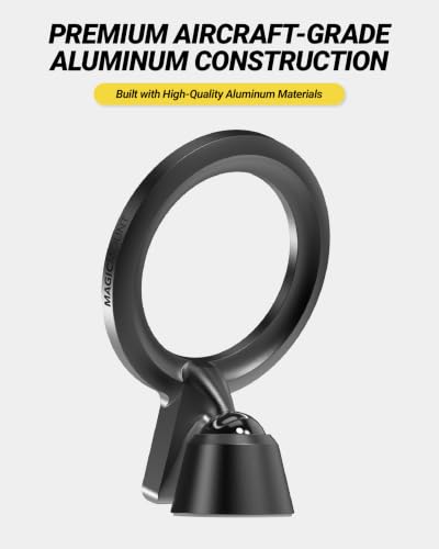 Scosche MagicMount Elite2 MagSafe Car Mount, Magnetic Phone Holder for Car Dashboard, Hands-Free Phone Mount with Strong Magnetic Hold, Minimalist Design for iPhone 17/16/15/14/13/12 and MagSafe Cases