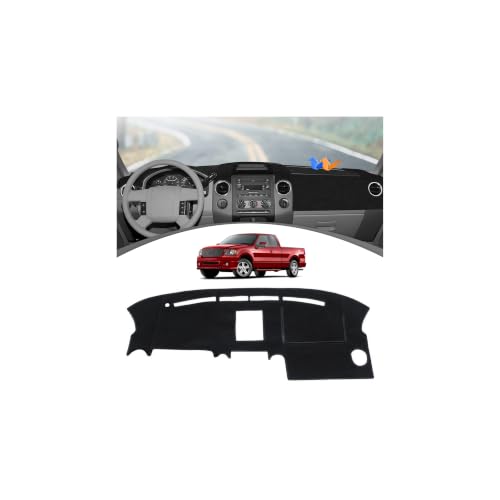 FIILINES Dash Cover for 2004-2008 Ford F150 F-150/2006-2008 Lincoln Mark LT, Dashboard Mat Exact Fit for F150 Accessories Dashboard Pad Carpet Dash Mat Sunshade Non-Slip Protector No Glare Black - size: For F150 2004-2008