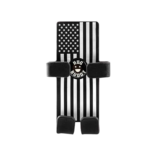 Alpena Hug Buddy Air Vent Universal Car Cell Phone Holder, Adjustable, Mount Compatible with iPhone, Samsung Galaxy, LG, Google, Nexus 5X, and Most Smartphones, American Flag - color: American Flag