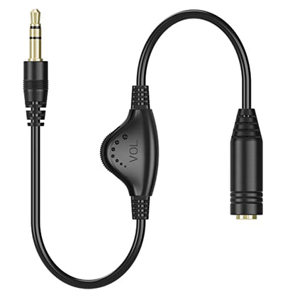 PChero 3.5mm Male to Female Stereo Audio Extension Adapter Cable,10inch - size: 1 ft, 1 Pack