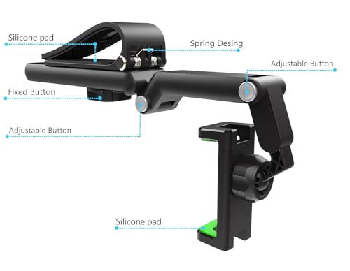 Ivieicip Car Phone Holder - 360 Rotatable and Adjustable, Compatible with All Smartphones, Stylish and Practical - color: A2