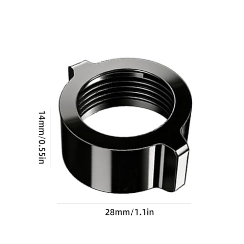 1 Set of 17mm Ball Head Adapters Nut for Vehicle Phone Mount Brackets Windshield Suction Cup Stand Aluminum Screw Nut Cap Pad Car Phone Holder Accessories - color: 1set Black
