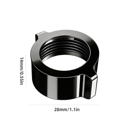 1 Set of 17mm Ball Head Adapters Nut for Vehicle Phone Mount Brackets Windshield Suction Cup Stand Aluminum Screw Nut Cap Pad Car Phone Holder Accessories - color: 1set Black