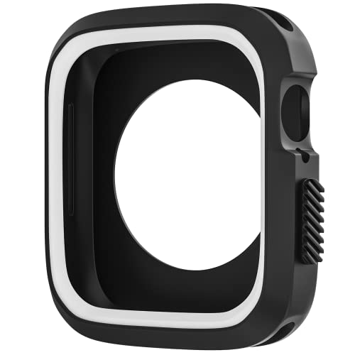 D & K Exclusives Compatible with Apple Watch 42mm Case, Shockproof Sport Protective Bumper Case for iWatch Women Men Kids GPS iWatch Series 3/2/1, Black, White - color: Black, White