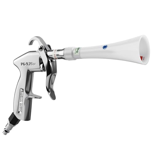 GOCCIDA Tornado Car Cleaning Gun Powerful Dry Car Detailing Air Gun Blower - color: Silver