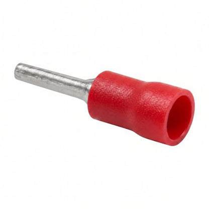 BAOMIAN 100-Pack 22-16 AWG Wire Pin Connectors, Red Insulated Terminals - size: 22-16 AWG