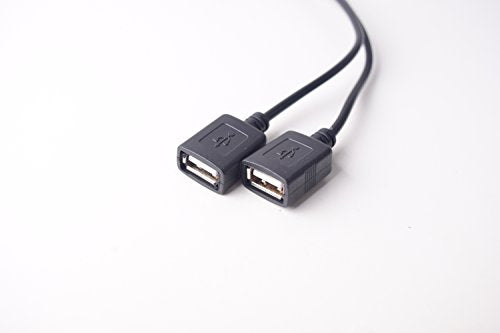 Car Hard Wire Charger, 12V to 5V Dual USB Female Port Charging Cable Direct Link Hard Wired Step Down Converter Power Supply for Dash Camera Car DVR GPS - color: Black 12V to 5V DUSB
