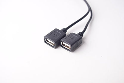 Car Hard Wire Charger, 12V to 5V Dual USB Female Port Charging Cable Direct Link Hard Wired Step Down Converter Power Supply for Dash Camera Car DVR GPS - color: Black 12V to 5V DUSB
