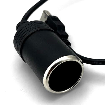 MGI SpeedWare USB to Car Cigarette Lighter Socket with Step-Up Converter Adapter Cable, USB-A 5V to 12V Female Plug-in, Max Power 8W