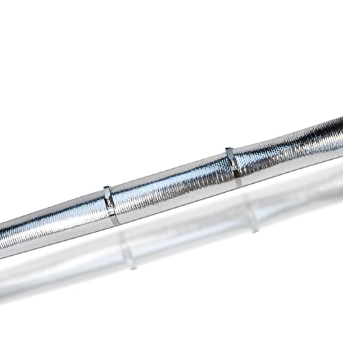 Heat Shroud Sleeve Aluminized Sleeving for Ultimate Heat Protection with Hook and Loop Closure,3/4" I.D. x 10FT,Heat Sheath Sleeve,with 20Pcs Stainless Steel Cable Metal Zip Ties