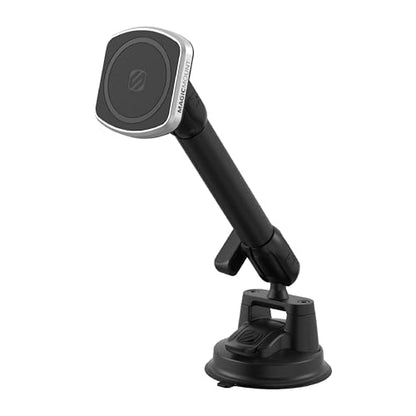 Scosche MP2WD2HD MagicMount™ Pro2 XL Heavy Duty, Strong Suction Cup Cell Phone Mount with Long Arm Windshield/Dashboard Phone Holder and Anti-Shake Stabilizer for iPhone, Android, Tablet, Car, Truck - size: Pro, style: MagSafe - Extendo Window / Dash Suct
