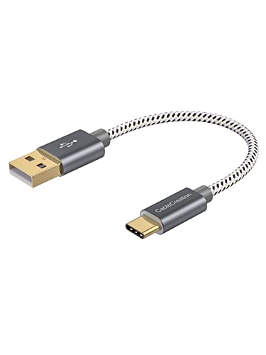 USB C to USB A ,USB A to Type C Date Cord for iPhone/Laptop/Carplay - color: Space Gray, size: 0.5FT