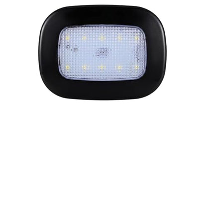 자동차 내부 천장 지붕 조명, USB 충전식 차량 돔 조명 10LED 독서 램프, 프레스 스위치 포함, 범용 마그네틱 무선 돔 램프 자동차 트럭 RV 캠핑카용 (블랙) - color: 화이트 라이트, 블랙
