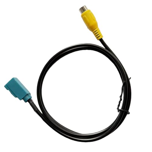 Aftermarket Radio Rear View Camera Adapter Harness, Fakra Z Female to RCA Female Backup Camera Cable, Compatible with Select Mercedes-Benz/Volvo Factory Navigation Radio Systems, 31.5 Inches - style: Fakra Z Female to RCA Female-31.5 inches