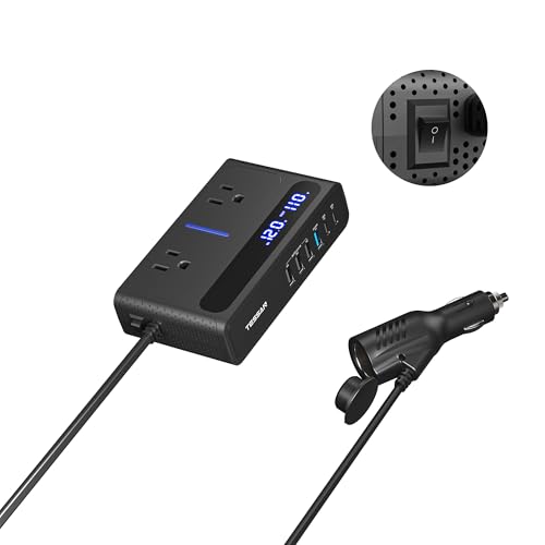 TESSAN 200W Car Power Inverter, 65W USB C Car Charger Adapter Fast Charging - size: 65W